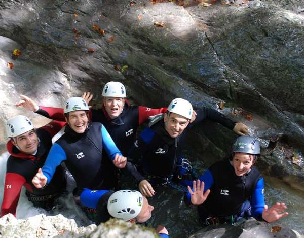 Activité canyoning groupe